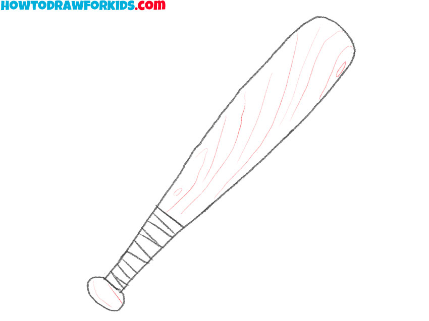 simple baseball bat drawing
