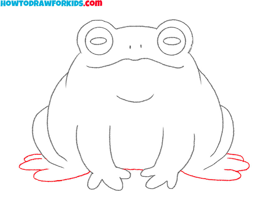 simple toad drawing for kids
