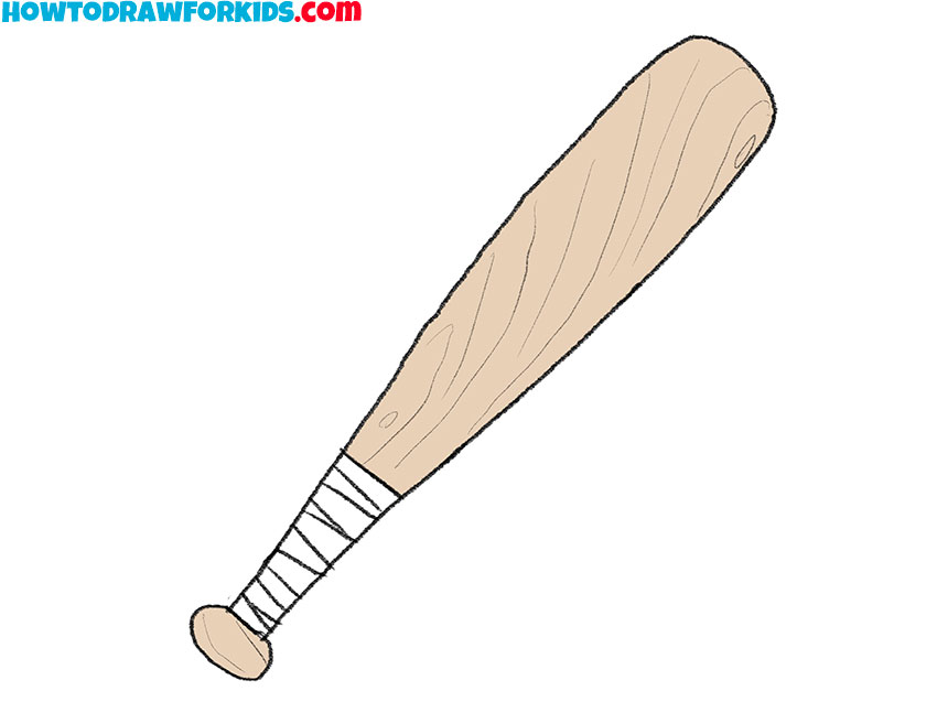 baseball bat drawing lesson