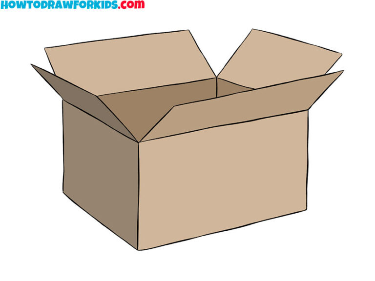 How to Draw a Box Easy Drawing Tutorial For Kids