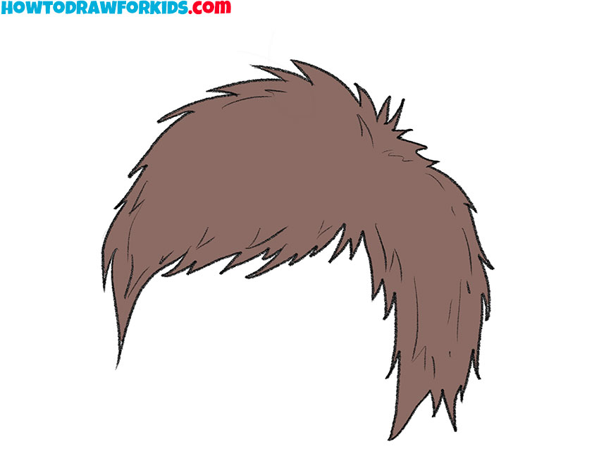 cartoon hair drawing guide