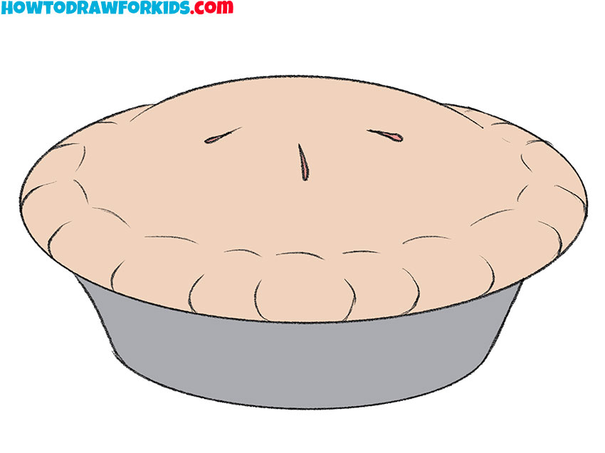 easy pie drawing for beginners
