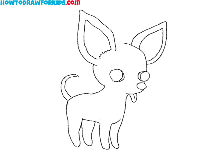 how to draw a chihuahua cute