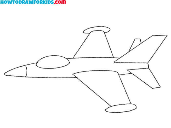 How to Draw a Jet - Easy Drawing Tutorial For Kids