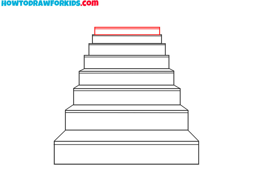 stairs drawing for kindergarten