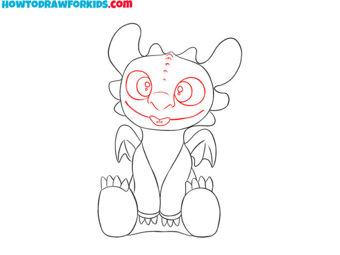 How to Draw Toothless Step by Step - Drawing Tutorial For Kids