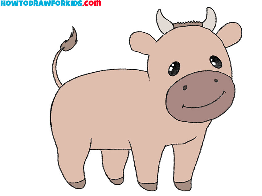 bull drawing lesson