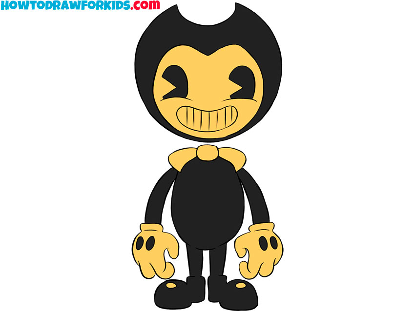 cartoon bendy drawing for beginners