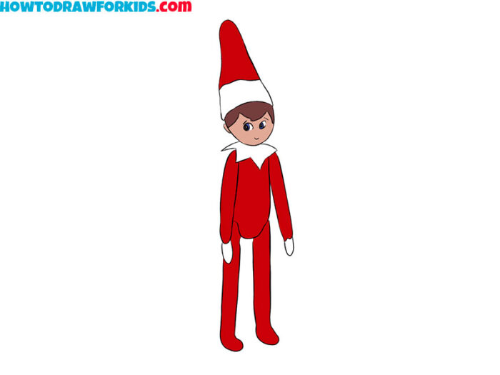 How to Draw Elf on the Shelf Easy Drawing Tutorial For Kids
