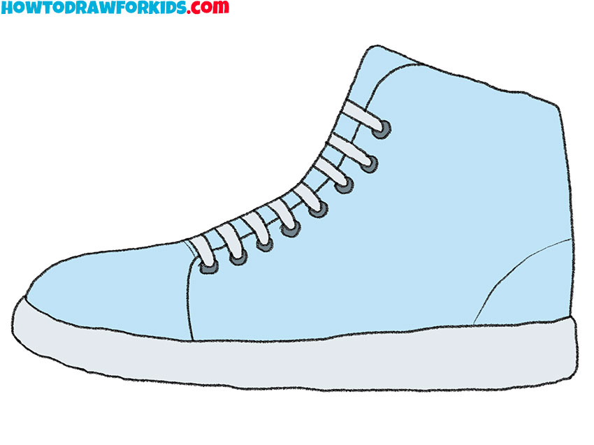 how to draw a sneaker for beginners