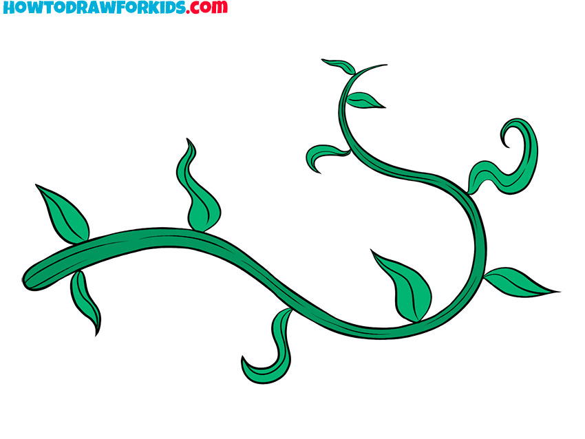 How To Draw Vines Step By Step Easy Drawing Guides Drawing Howtos | vlr ...