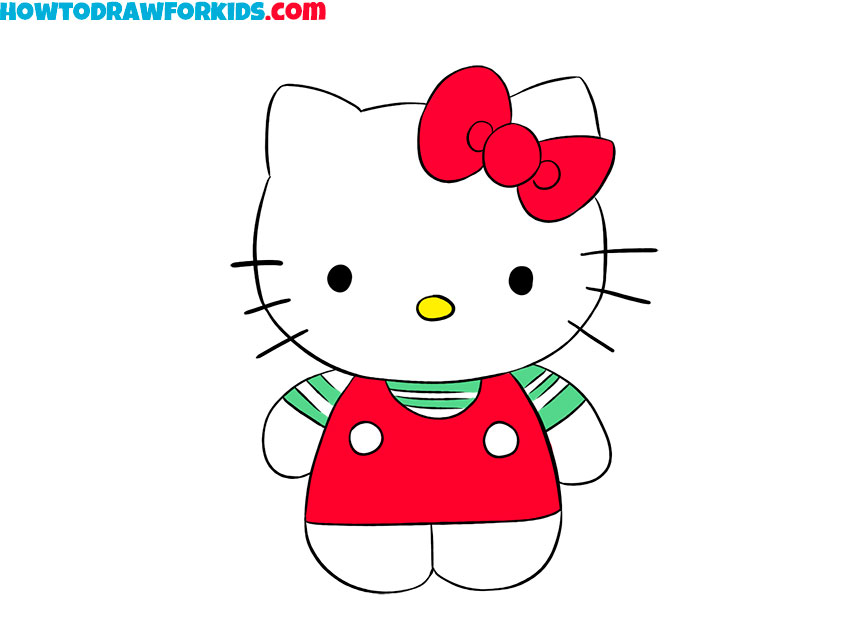 How to draw Hello Kitty  Step by step Drawing tutorials