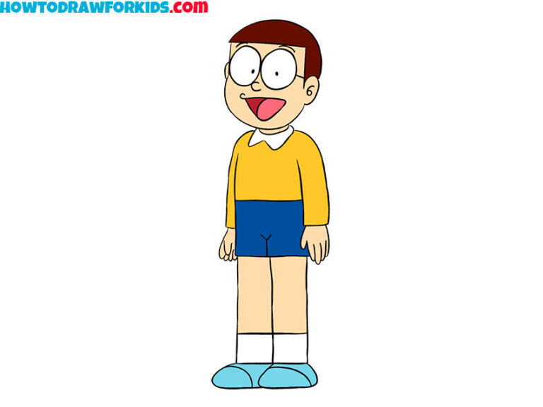 How to Draw Nobita - Easy Drawing Tutorial For Kids