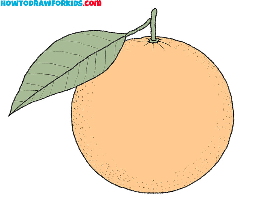 orange drawing tutorial