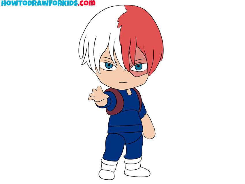 11 year old daughter's drawing of Shoto Todoroki. : r/BokuNoHeroAcademia