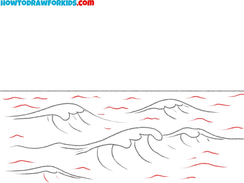 Sketch surface ripples