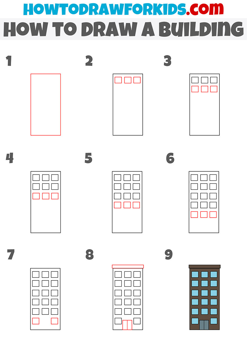 How To Draw A Building Easy Drawing Tutorial For Kids how-to-draw-a-building-easy-drawing-tutorial-for-kids