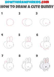 How to Draw a Cute Bunny - Easy Drawing Tutorial For Kids