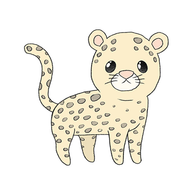 How to Draw a Leopard - Easy Drawing Tutorial For Kids