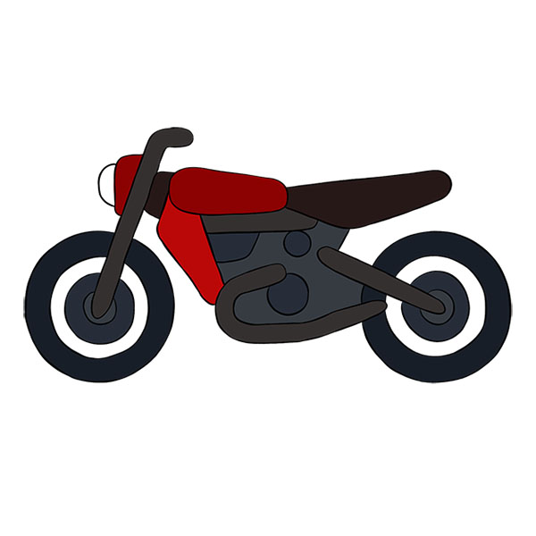 How to Draw a Motorcycle - Easy Drawing Tutorial For Kids