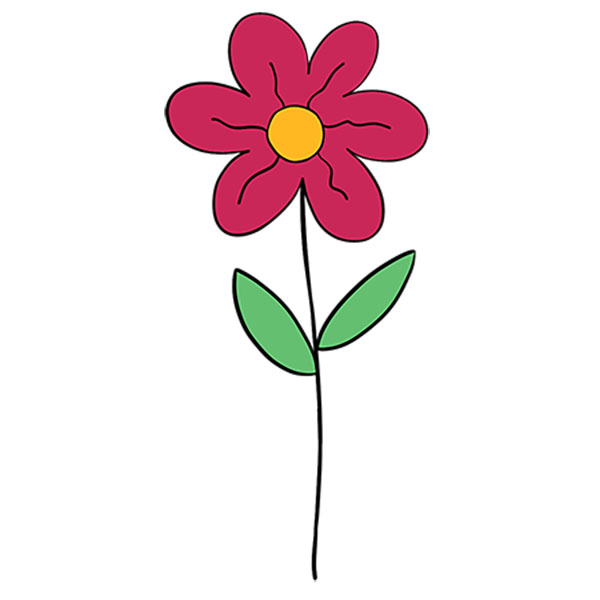 cartoon flowers to draw