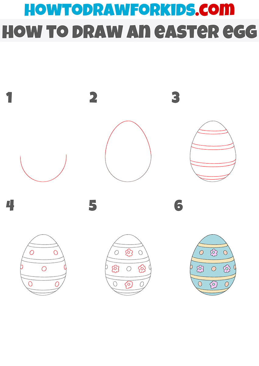 How to Draw an Easter Egg - Easy Drawing Tutorial For Kids