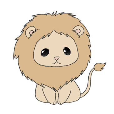How to Draw a Simple Lion