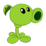 How to Draw Peashooter from Plants vs Zombies