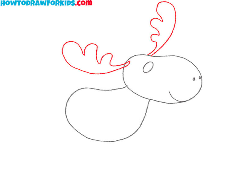 How to Draw a Moose - Easy Drawing Tutorial For Kids
