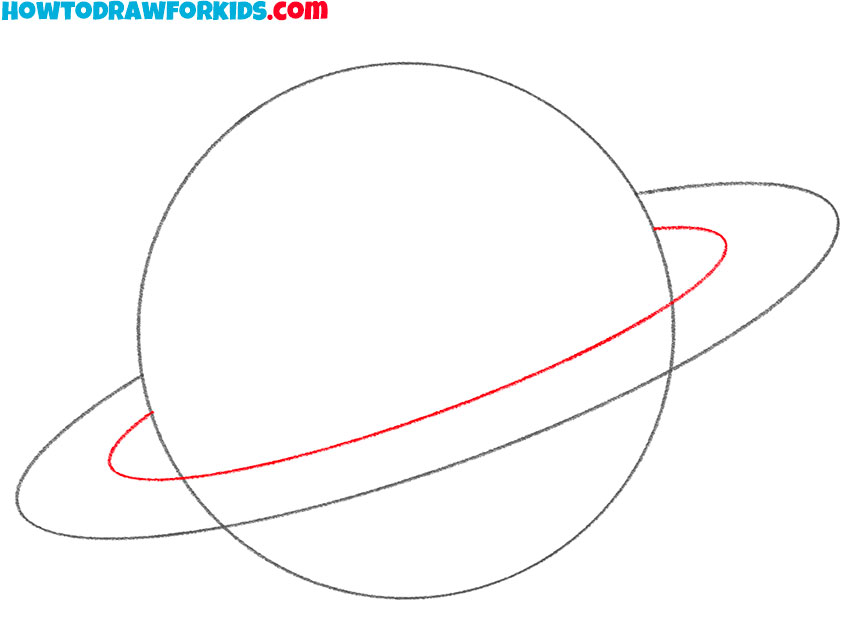 how to draw saturn planet
