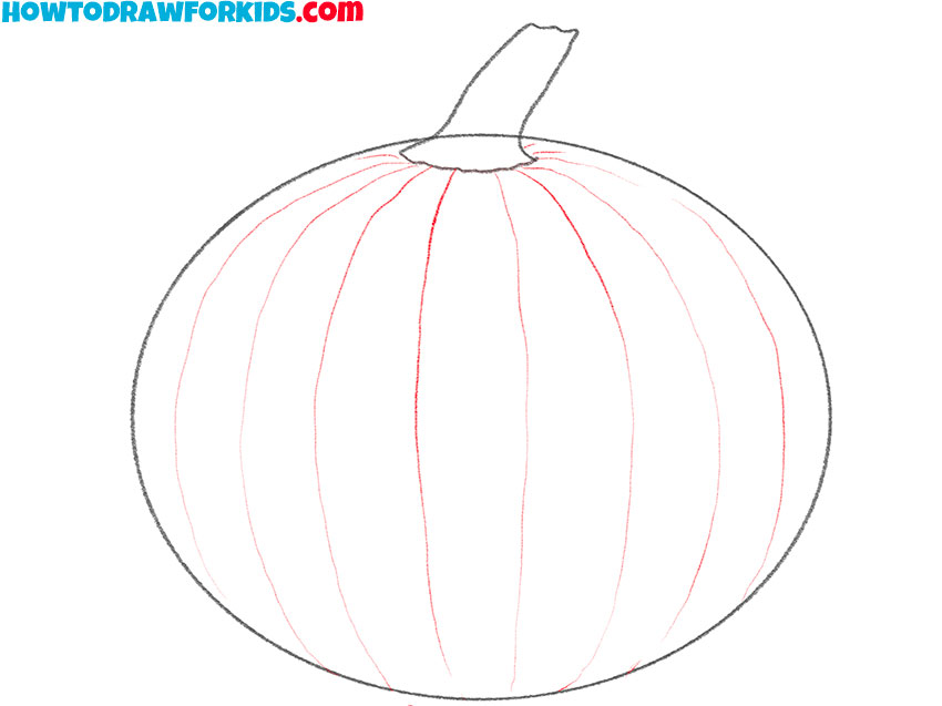 how to draw an easy pumpkin for kids