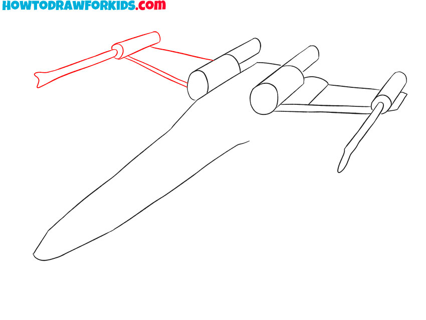 x-wing drawing guide