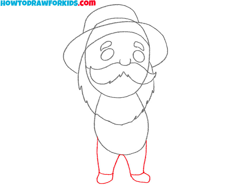 how to draw a cute farmer