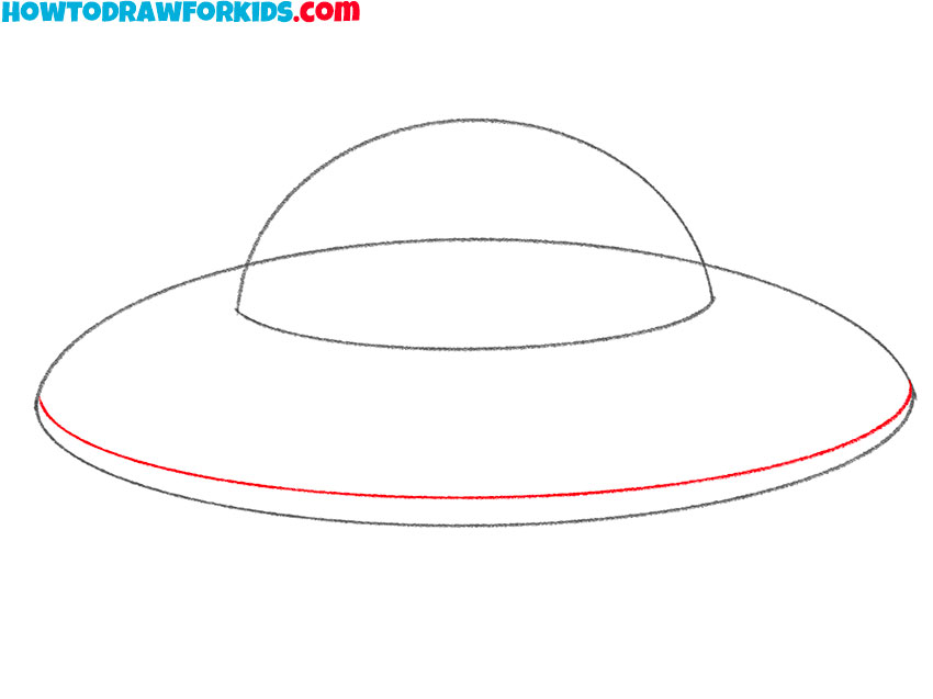 how to draw a ufo simple