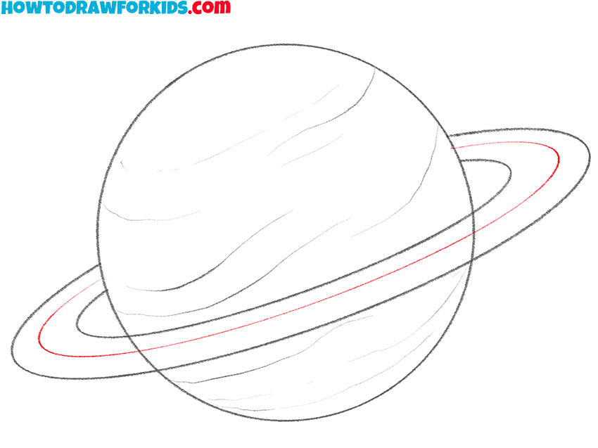how to draw saturn rings