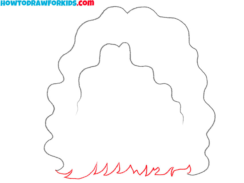 how to draw wavy hair for beginners
