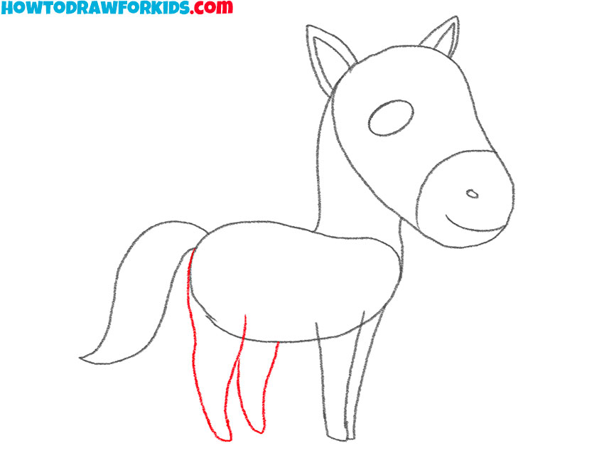 how to draw a pony cartoon