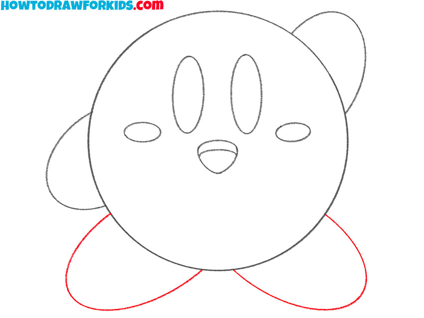 how to draw kirby for beginners