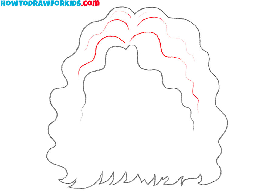 how to draw realistic wavy hair