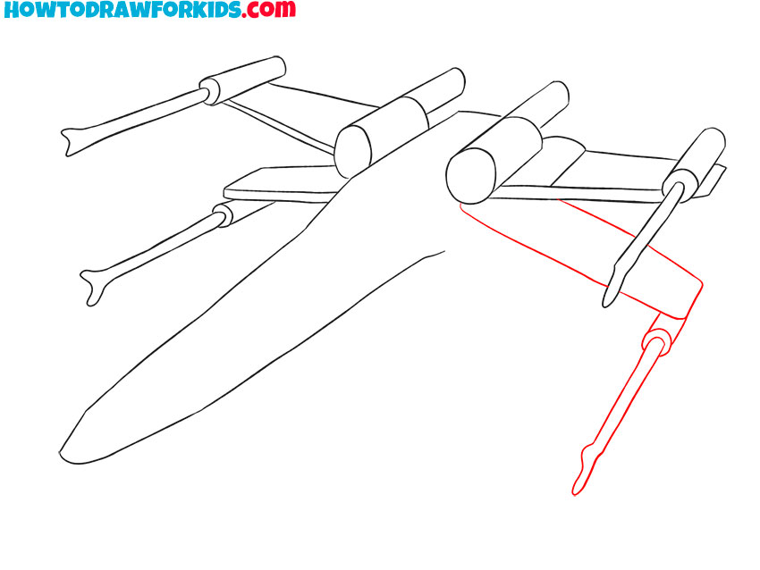 how to draw x-wing for kindergarten