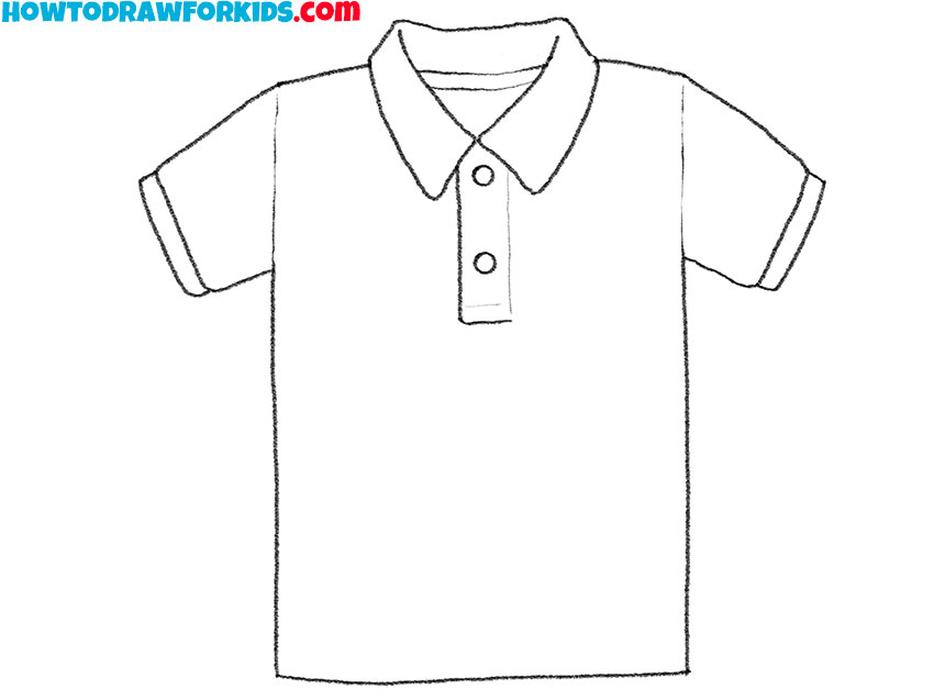 collared shirt drawing lesson