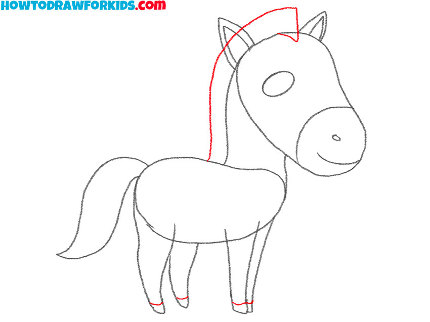 how to draw a cute pony