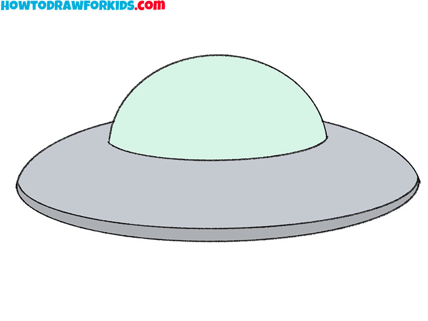 How to Draw a UFO Step by Step - Easy Drawing Tutorial For Kids