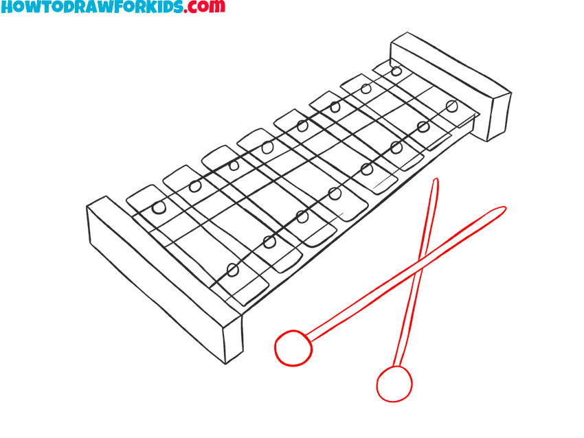 xylophone drawing for kindergarten