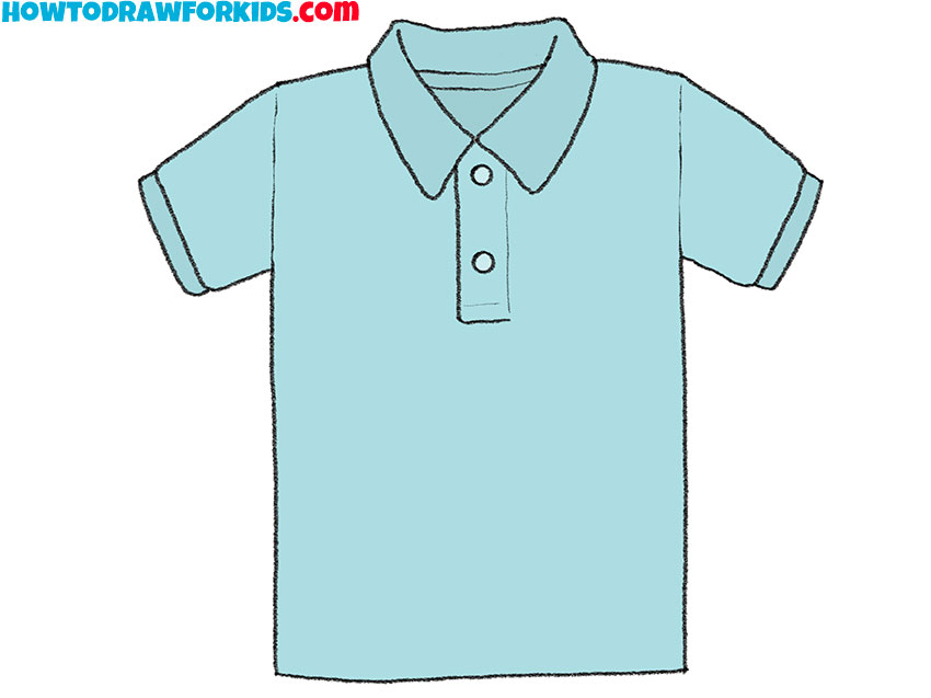 collared shirt drawing guide