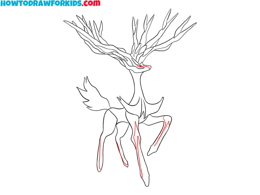 how to draw xerneas for kids
