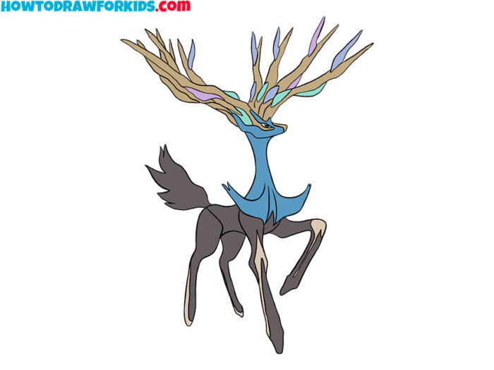 How to Draw Xerneas Easy Drawing Tutorial For Kids