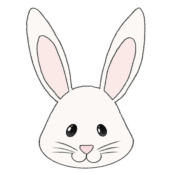 How to Draw a Bunny Face Step by Step Drawing Tutorial