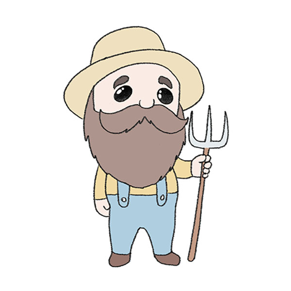 How to Draw a Farmer