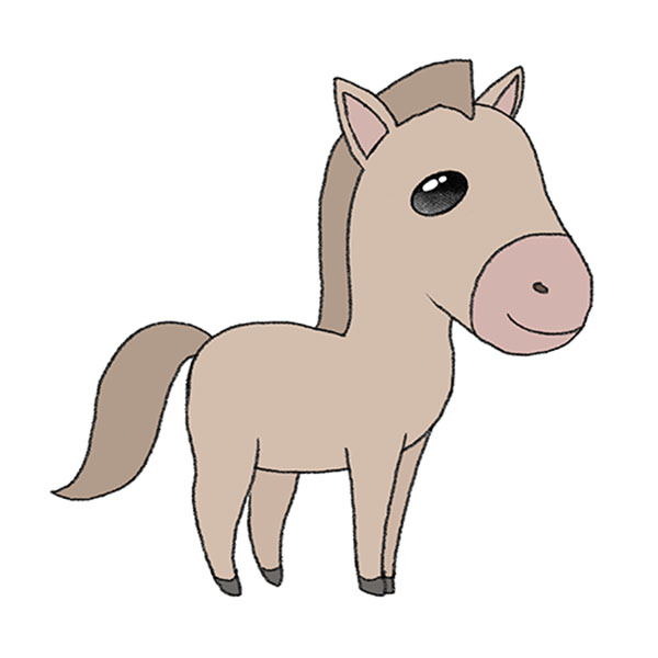 How to Draw a Pony - Easy Drawing Tutorial For Kids